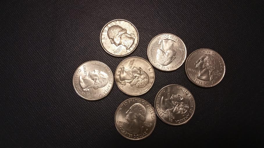 J Moneda Estados Unidos Cuartos De Dolar 1948 Plata Ceca S 